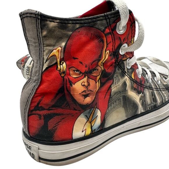 Converse Chuck Taylor All Star DC Comics The Flash Men's 6 Women's 8 High Top - Picture 14 of 14